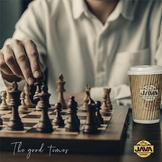 Coffee and a slow game of chess